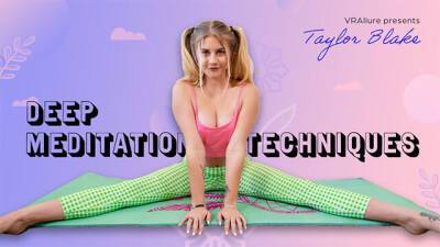Frisky blonde cutie Taylor Blake is ready to have fun with you in virtual reality - txxx.com