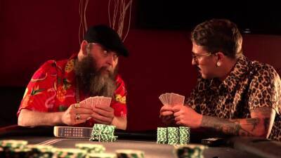 Tattooed hottie Misha Montana goes all in on poker - nvdvid.com