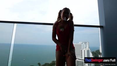 Amateur Thai teen anal fucked by her two week boyfriends big cock - txxx.com - Thailand