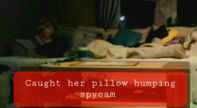 Caught wife pillow humping real spy masturbating - voyeurhit.com