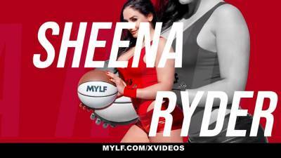 Sheena Ryder - Sheena - Whorish cougars Sheena Ryder and Aidra Fox challenge for refs cock - sexu.com