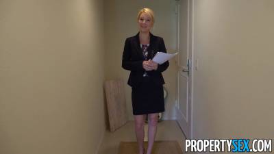 cougar - Propertysex - blonde southern cougar real estate agent gets internal cumshot - sexu.com