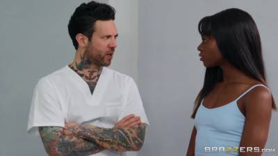 Ana Foxxx And Small Hands In Slim Ebony Gets Oiled Up And Screwed By Tattooed Stud - hotmovs.com