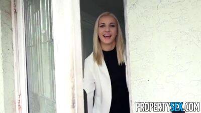 PropertySex - Hot blonde real estate agent fucks rich dude - sunporno.com