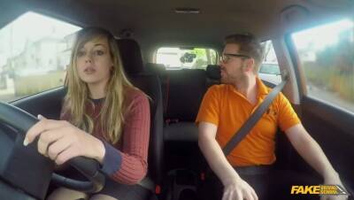 Ryan Ryder - 34F Boobs Bouncing in driving lesson - porntry.com