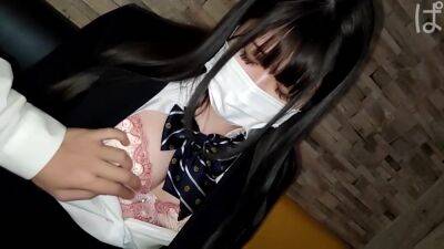 Japanese College Girl Is Wearing Her School Uniform While - hclips.com - Japan