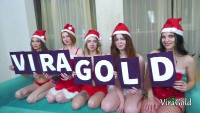 Christmas Home Orgy With 5 Petite Girls And Kitsune Liss - Rina Ray, Ellis Baileys And Goldie Small - upornia.com - Russia