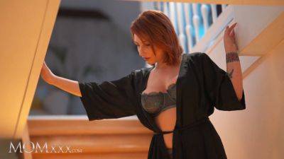 Lucia Fernandez's big natural tits and high heels get intimate and romantic in this steamy MILF-redhead-licking-and-hard - sexu.com