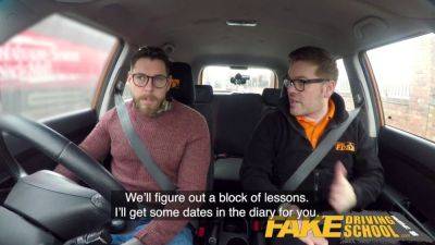 Ryan Ryder - Dean Van Damme and Ryan Ryder get wild in fake driving school - hot backseat action! - sexu.com