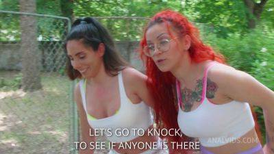 Anal casting for Linda del Sol and Natasha Ink 0% pussy DAP, balls deep anal, rimming, cum swallow, lesbo, 5on2 BBC PAF019 - AnalVids - hotmovs.com - Italy - Spain
