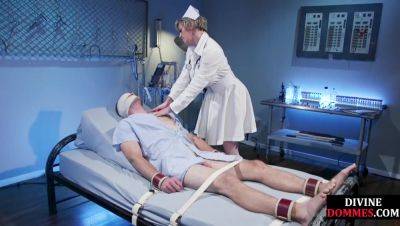 Femdom nurse rimmed while facesitting her submissive patient - hotmovs.com