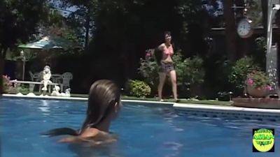 A Couple Of Funloving Asian Darlings Have Fun Getting Each Other Off Poolside - upornia.com