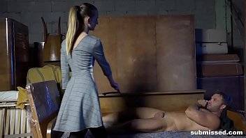 Tied guys gets spanked and a. with a sloppy blowjob - xvideos.com