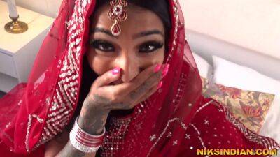 Real Indian Desi Teen Bride Fucked In The Ass And Pussy On Wedding Night - hdzog.com - India - county Real