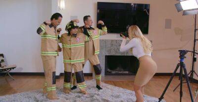 Crew of firefighters are keen to fuck this premium lady - alphaporno.com